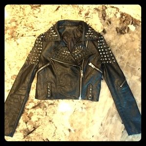 ♣️ True Blood studded Vegan Leather Jacket ♠️